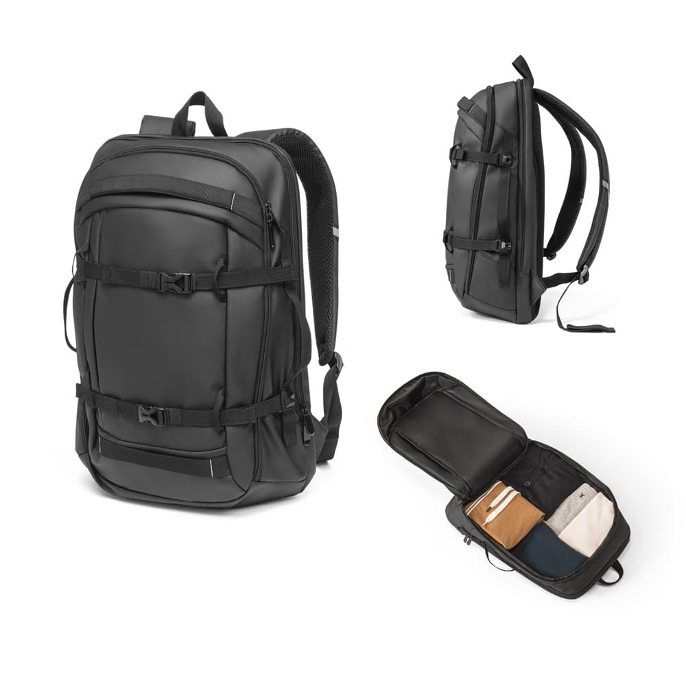 KAMPALA. Mochila para notebook (17'3") em 900D poliéster reciclado de alta densidade com revestimento resistente à agua (21 L)